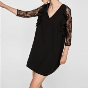✨Zara elegant dress with lace sleeves